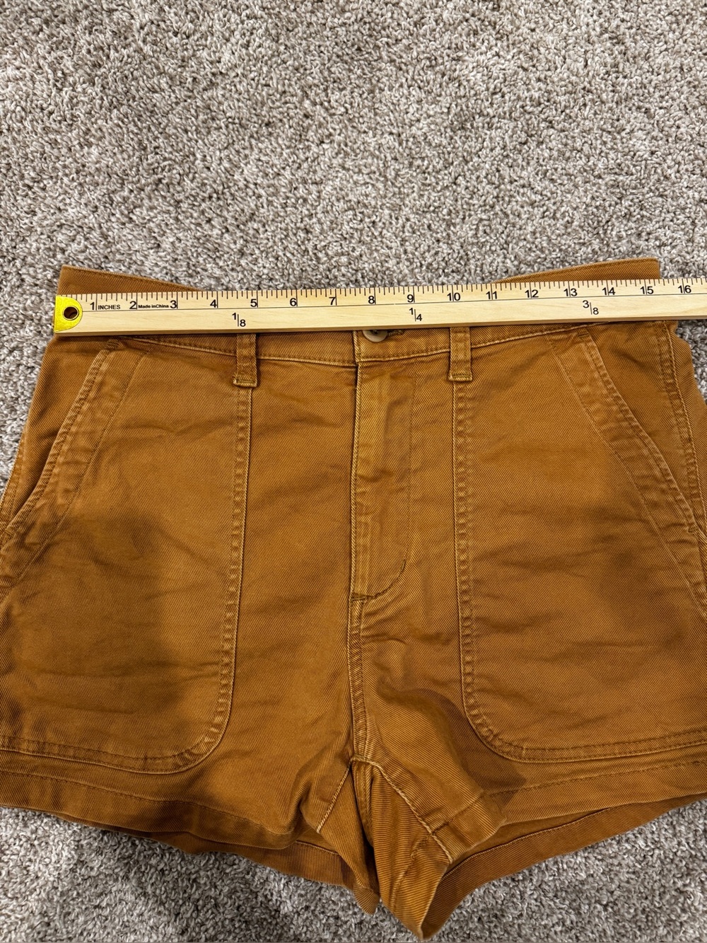 Madewell Women’s The Perfect Vintage Fatigue Shorts Size 28 Toffee Cotton - Picture 6 of 10